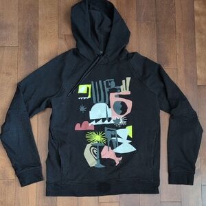 Lululemon Justin Broadbent Black Graphic Hoodie Mens Size Medium